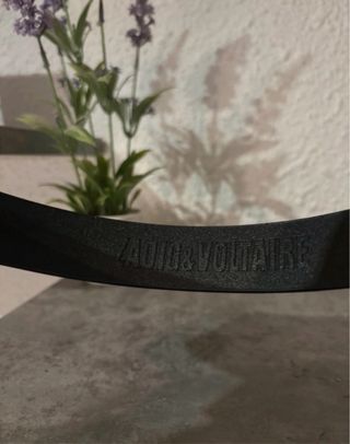 Cinturón Zadig & Voltaire Dorado Negro