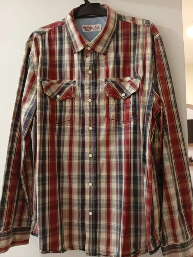 Camisa cuadros Green Coast