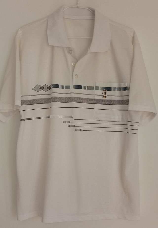 Polo Lacoste Rayas. Easy Blue, Cortefiel. Slim Fit