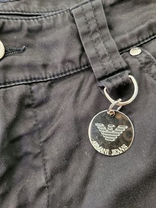 Pantalones Armani Jeans Talla 28 Gris Oscuro