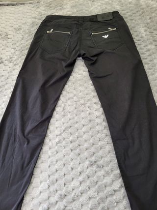 Pantalones Armani Jeans Talla 28 Gris Oscuro