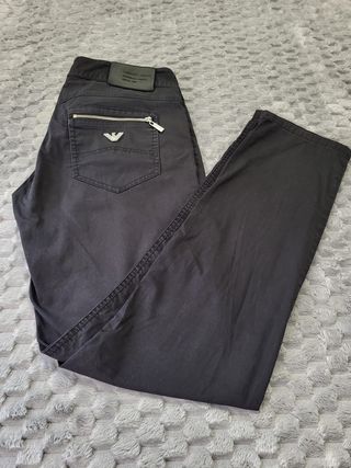 Pantalones Armani Jeans Talla 28 Gris Oscuro