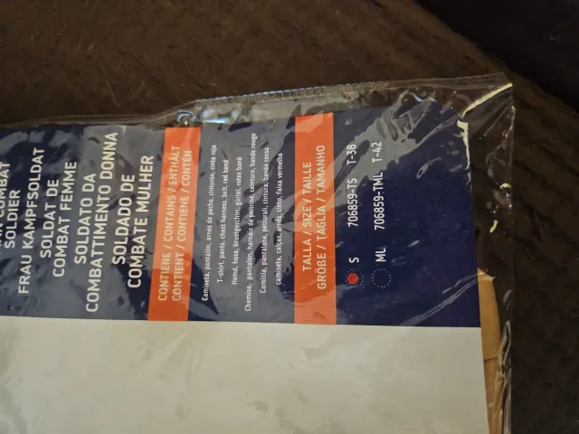 Disfraz Soldado Combate Mujer Talla S