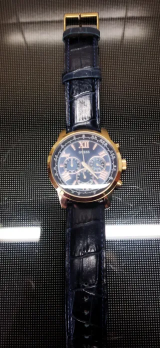 Orologio Guess Uomo Blu e Oro