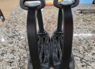 Staffe equitazione Fouganza nere