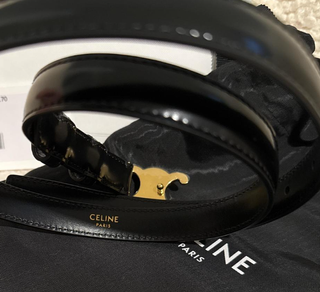 Cintura Celine Nero e Oro
