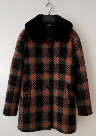 Cappotto Vintage Goa Goa a quadri