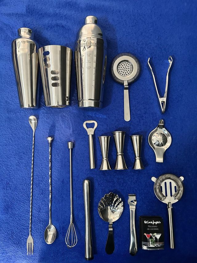 Set Accesorios Coctelería Metal