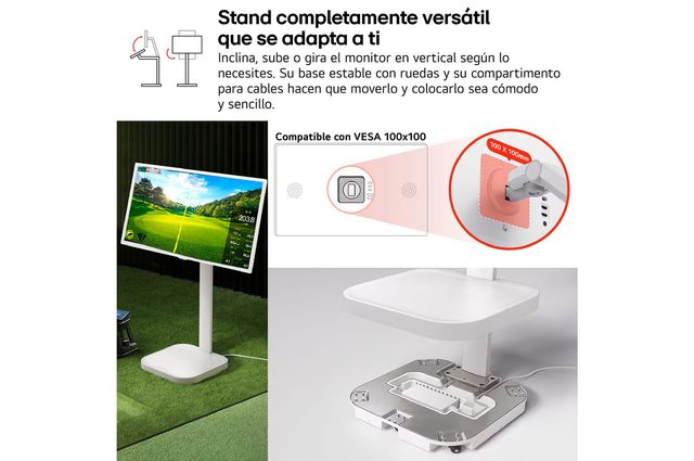 LG Smart Monitor 32" + Soporte Suelo (StanbyME)