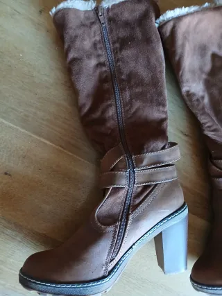 Botas camel con pelo talla 38