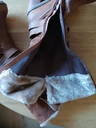 Botas camel con pelo talla 38