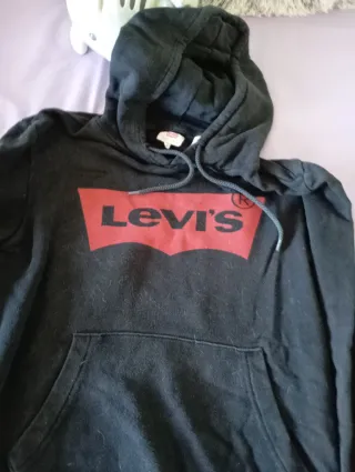 Sudadera Levi's Negra Talla XS. Para niño