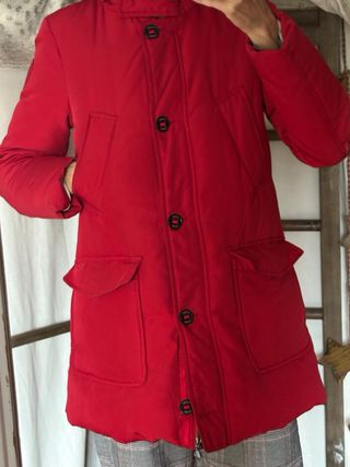 Abrigo Plumas Tommy Hilfiger Rojo