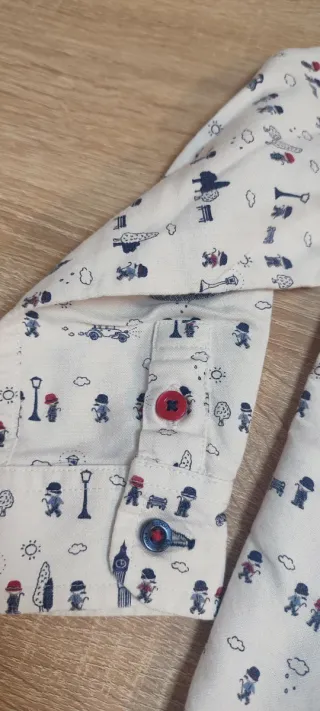 Camisa niño estampado Londres talla 2 bobilo