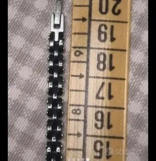 Bracciale Morellato Uomo Nero e Oro