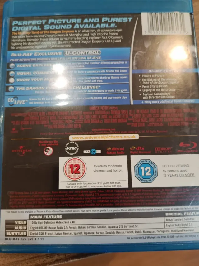 Blu-ray La Momia: La Tumba del Emperador Dragón