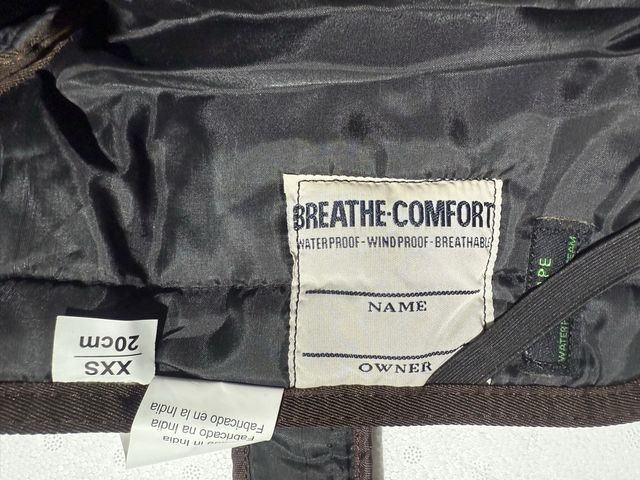 Chubasquero XL-DOG XXS Marrón