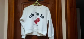Sudadera blanca oh la la T. 11-12
