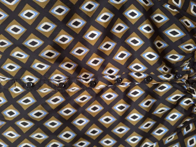 Vestido midi estampado rombos