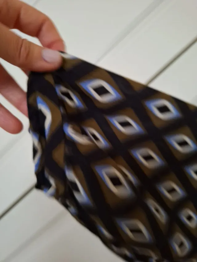 Vestido midi estampado rombos