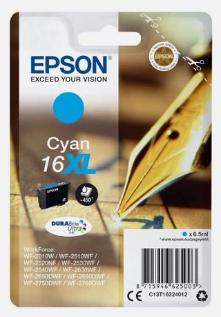 CARTUCCIA INCHIOSTRO CIANO 16XL EPSON nuova