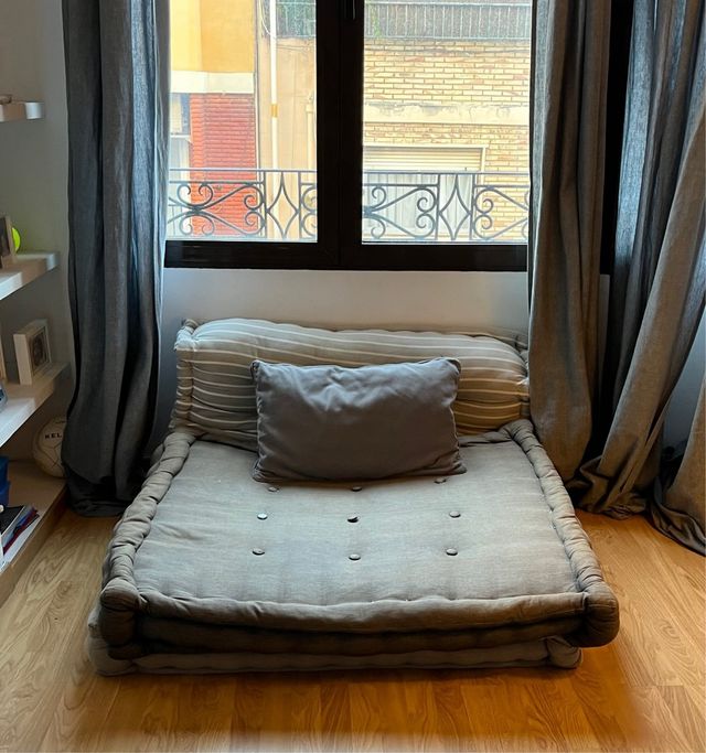 Sofá de suelo Maison du Monde beige/gris