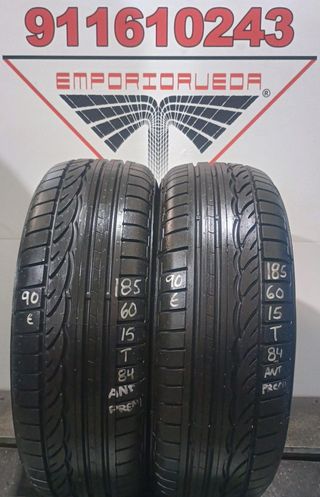 -185 60 15 T DUNLOP RUEDA PREMIUM YA MONTADA