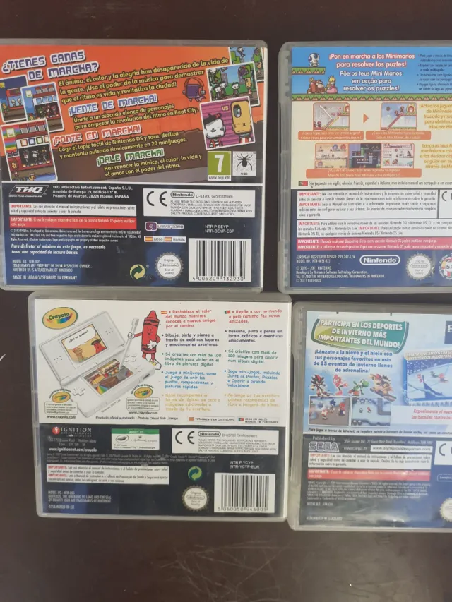 Cajas de juegos Nintendo DS (5 unidades)