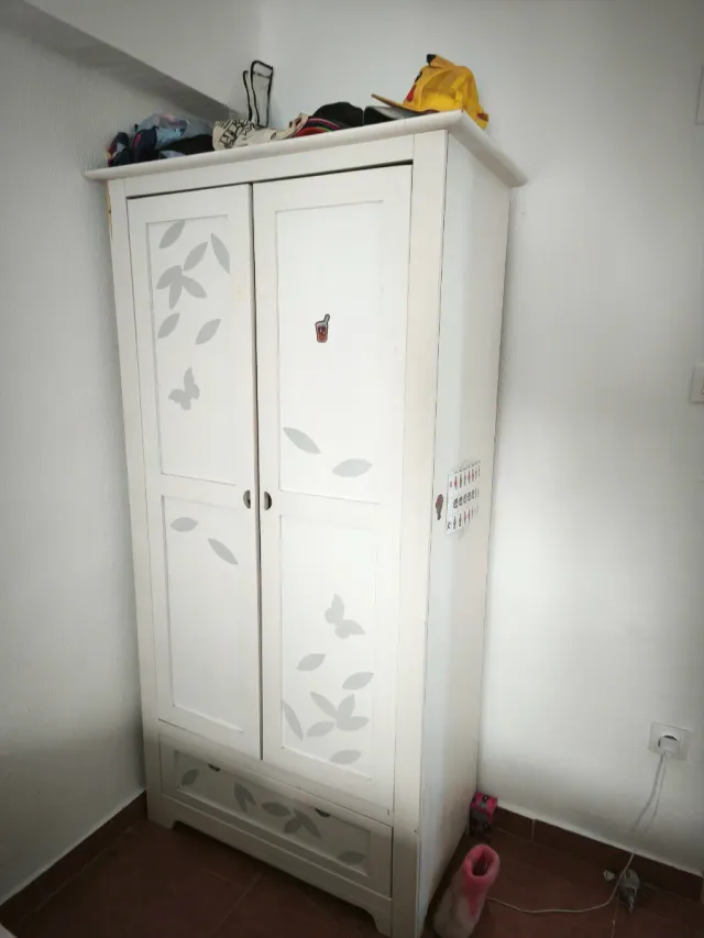Armario infantil madera blanco