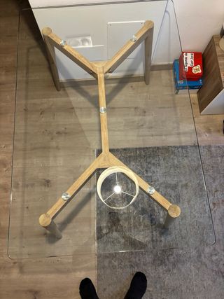 Mesa comedor Maisons du Monde COMO NUEVA cristal