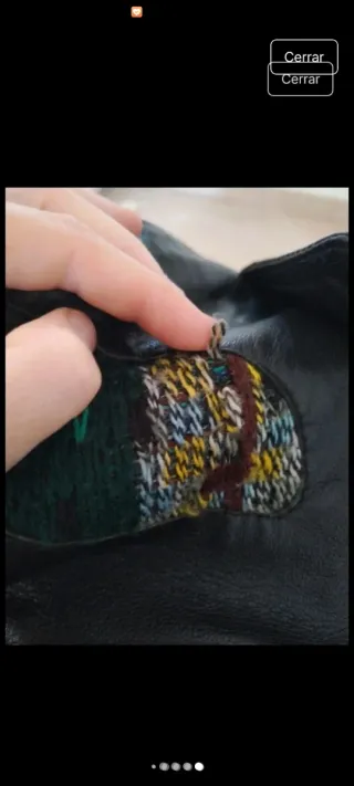 Chaqueta Cuero Vintage Mahasy Étnica Bohemia