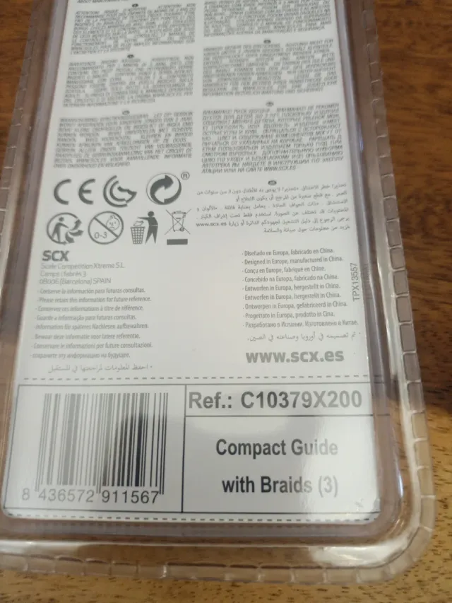 3 Guías SCX Compact Escala 1:43 Scalextric