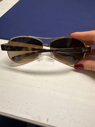 Gafas Ray-Ban Aviator Marrón y Dorado