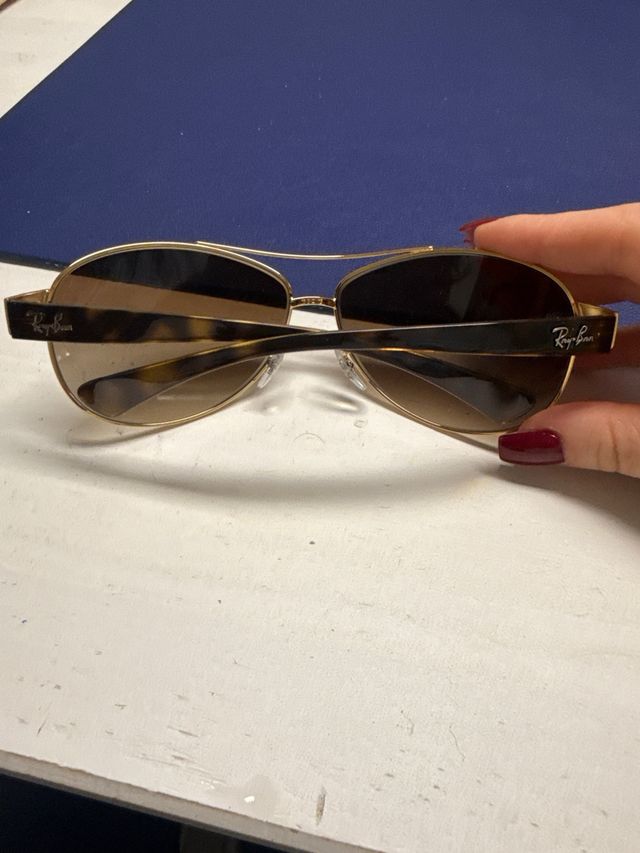 Gafas Ray-Ban Aviator Marrón y Dorado