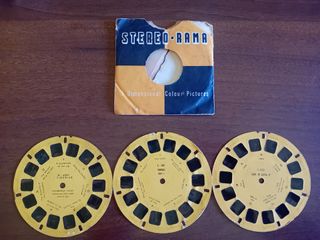 Visore diapositive 3D Stereo•Rama vintage anni 60