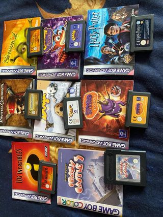 Lote Juegos Game Boy Advance + Manuales