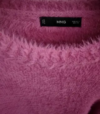 Maglione Mango fucsia oversize