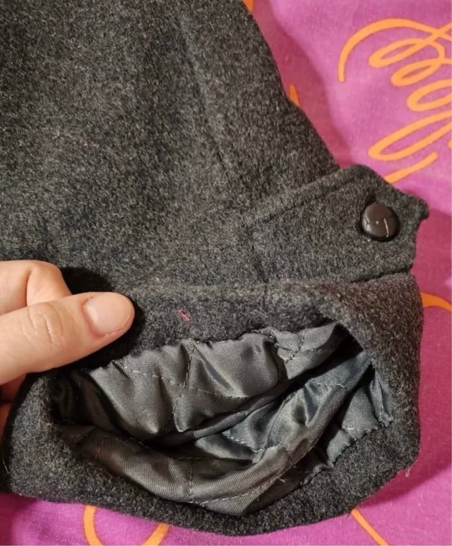 Abrigo Lana Valonter T.56 azul marino