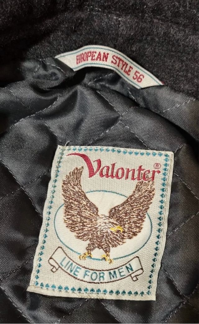 Abrigo Lana Valonter T.56 azul marino