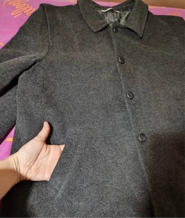 Abrigo Lana Valonter T.56 azul marino