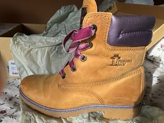 Botas Panama Jack Mujer Talla 40 Marrones/Moradas