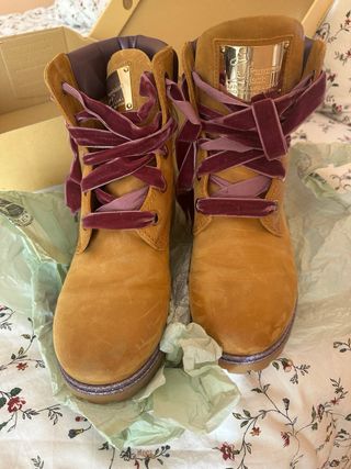 Botas Panama Jack Mujer Talla 40 Marrones/Moradas