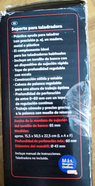 Soporte Columna para Taladro Parkside