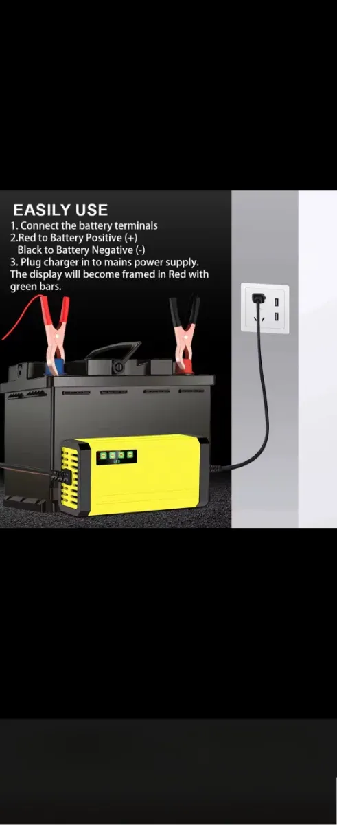 Cargador Inteligente Batería 12V 2A-3A