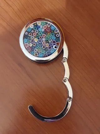 Gancio porta borsa decorato