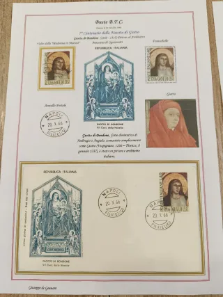 Collezione Francobolli FDC Giotto 1966