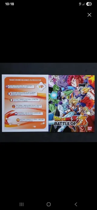 MANUAL DRAGON BALL Z BATTLE OF Z PS3