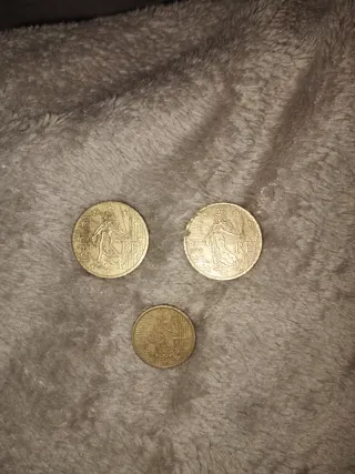 Lote de 3 monedas francesas