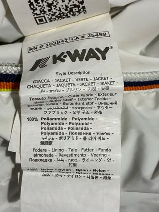 Giacca giubbotto K-Way double-face