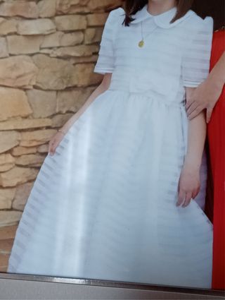Vestido de Comunión Ivón Blanco de niña
